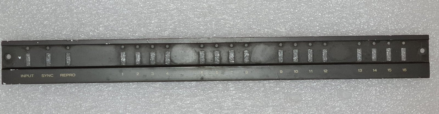 Teac 85-16 track arming front metal panel