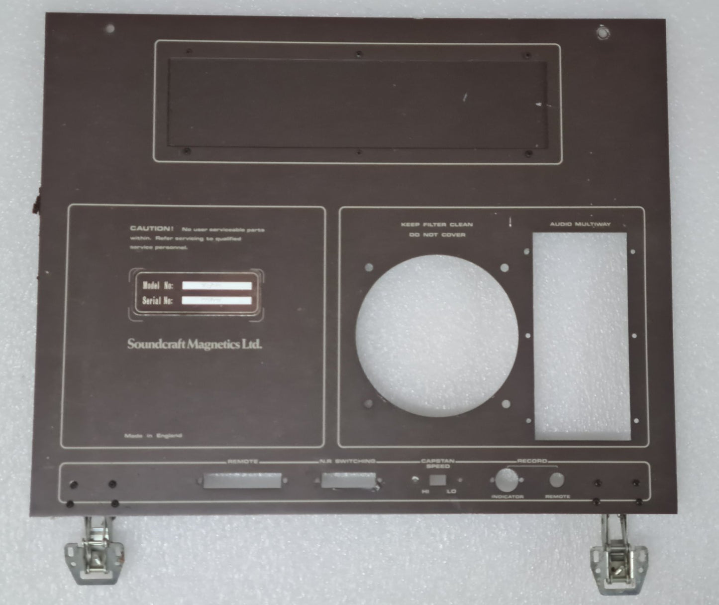 SOUNDCRAFT 760 762 SERIES BACK PANEL