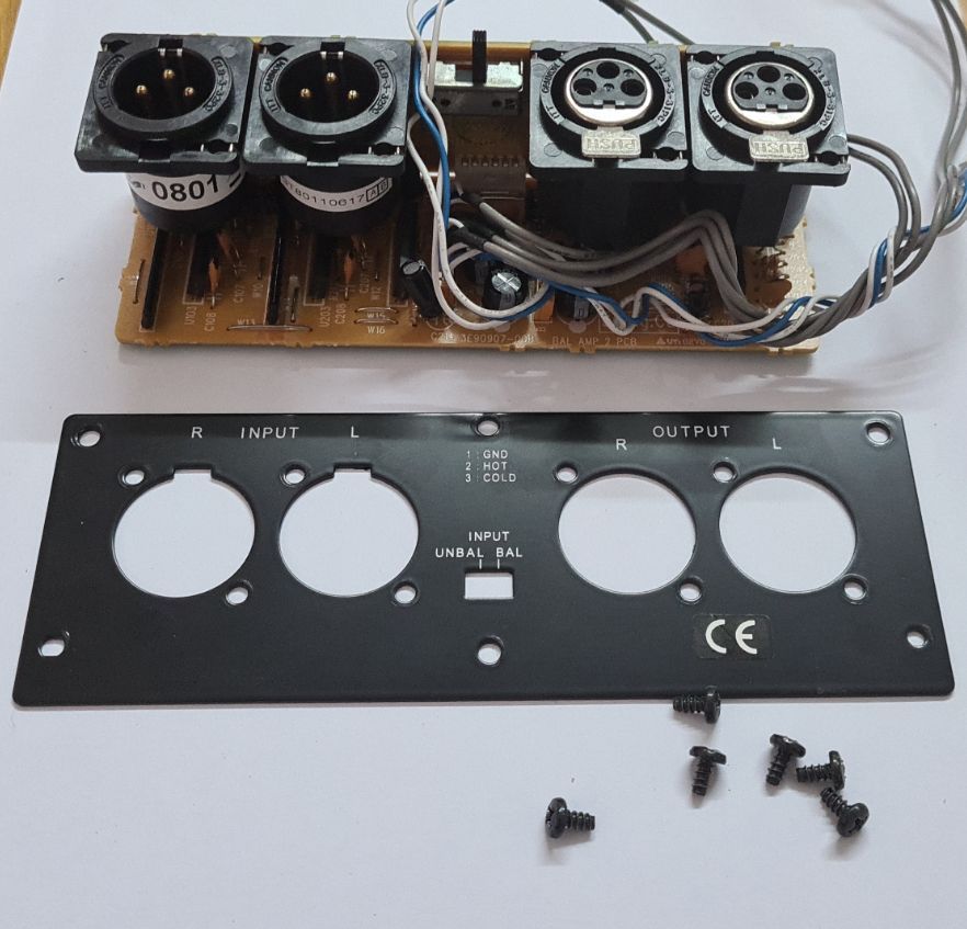 TASCAM 322 LA-322 XLR BALANCE KIT pcb 3E90907-00B