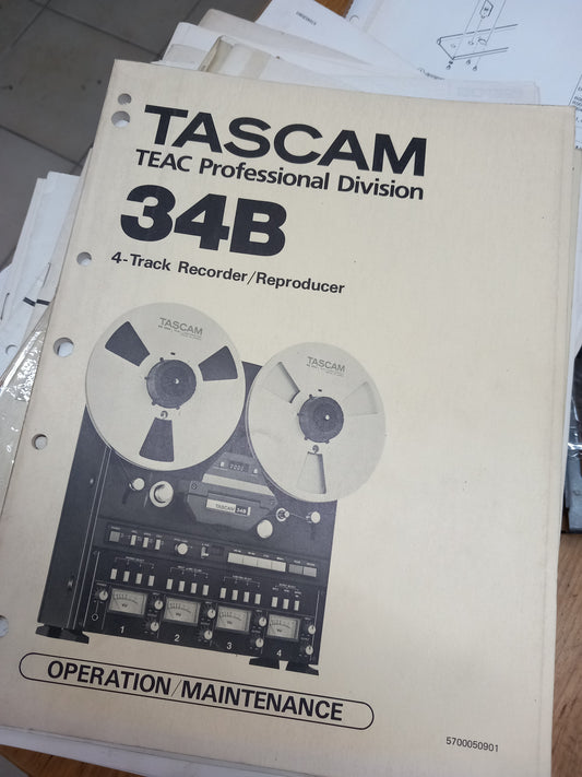 Tascam 34-B original operation maintenance service manual