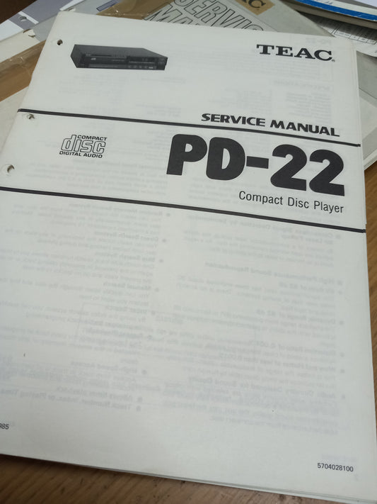 Teac PD-22 service manual