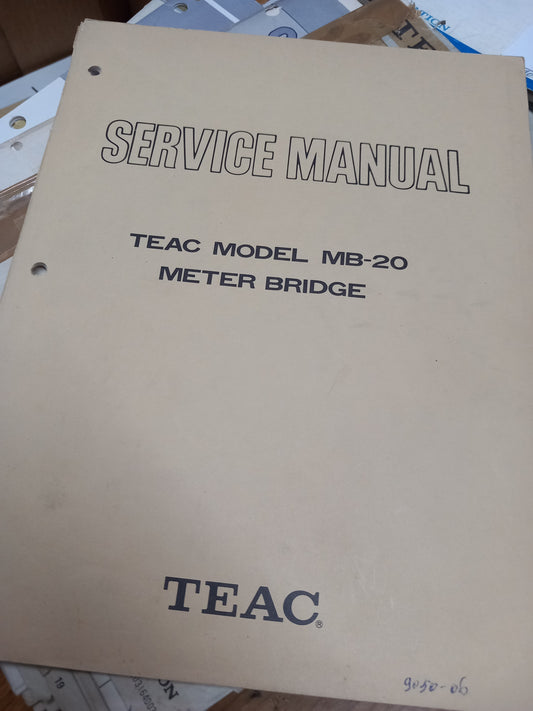 Teac MB-20 Service manual