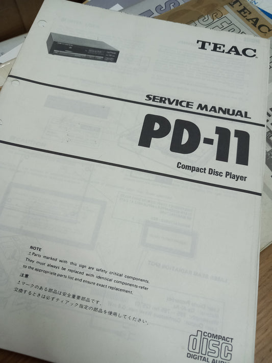 Teac PD-11 Service manual