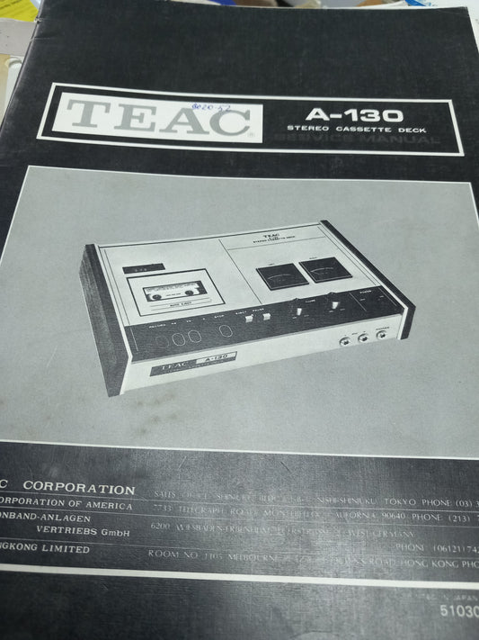 TEAC  A-130 SERVICE MANUAL