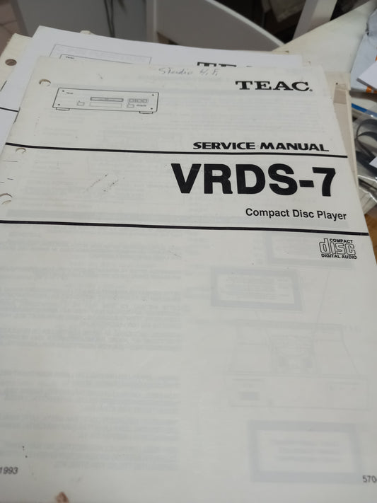 TEAC VRDS-7 SERVICE MANUAL