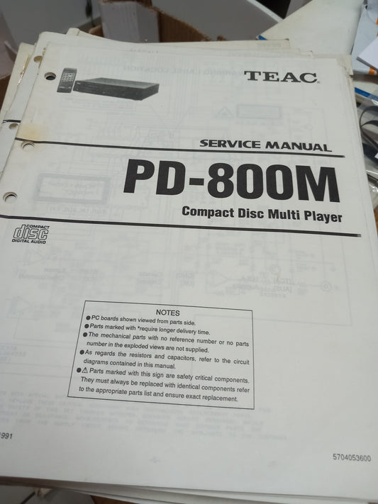 TEAC PD-8000M SERVICE MANUAL