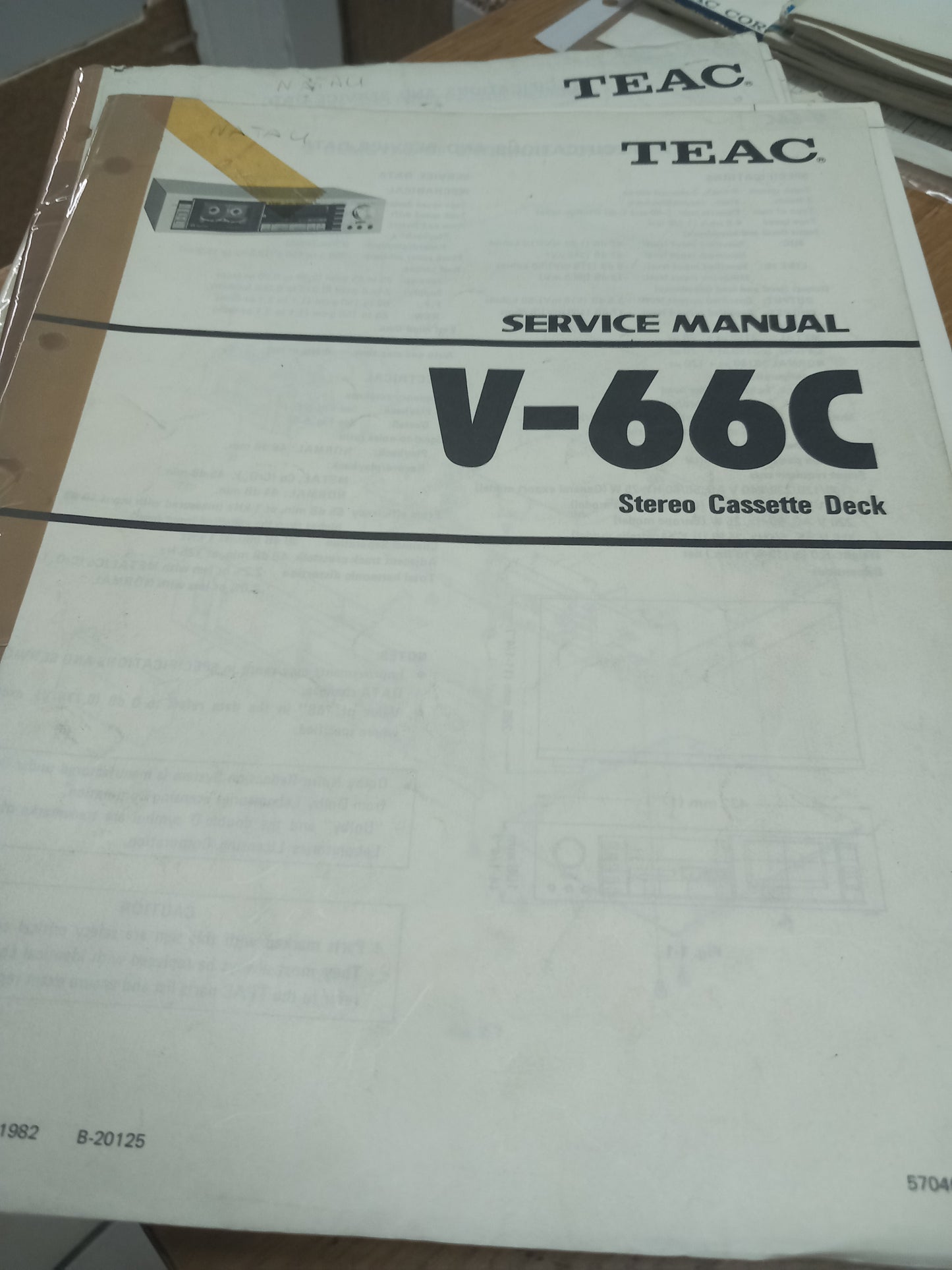 TEAC V-66C SERVICE MANUAL