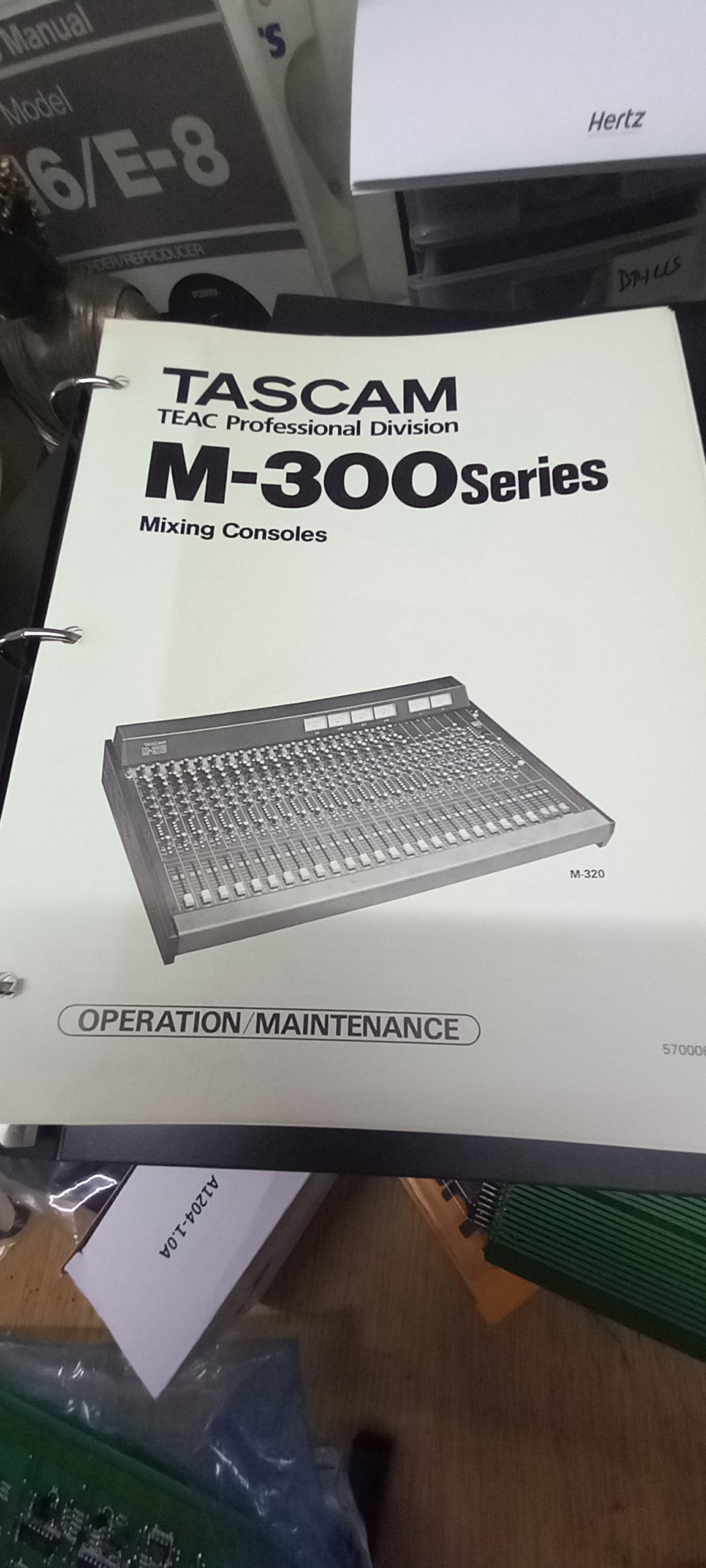 Tascam 300 series original manual mint in original binder