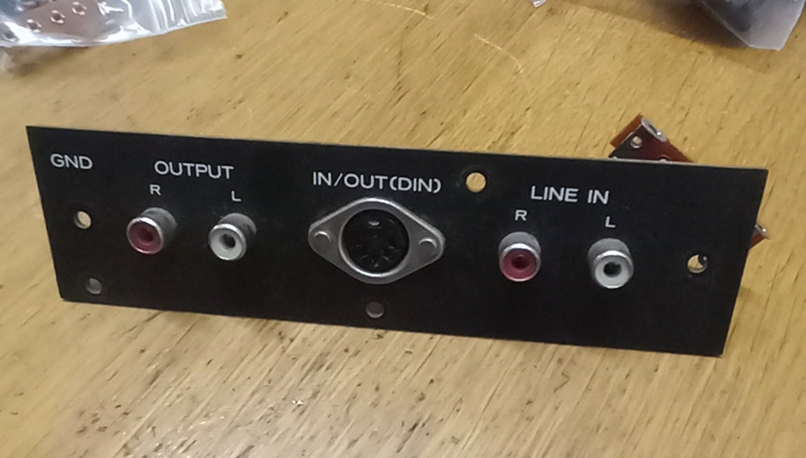 Teac A-400 phono and din panel