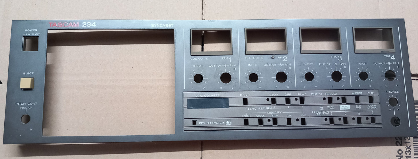Tascam 234 front metal panel