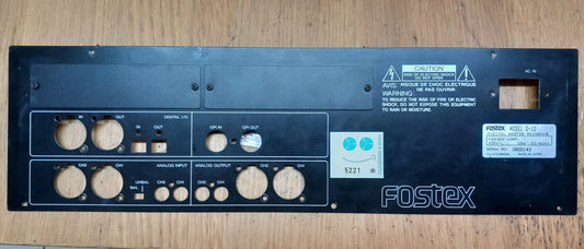 Fostex D-10 rear panel