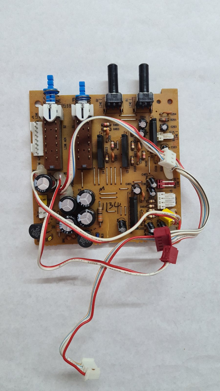 Fostex 2016 line mixer line power pcb 8251847 001