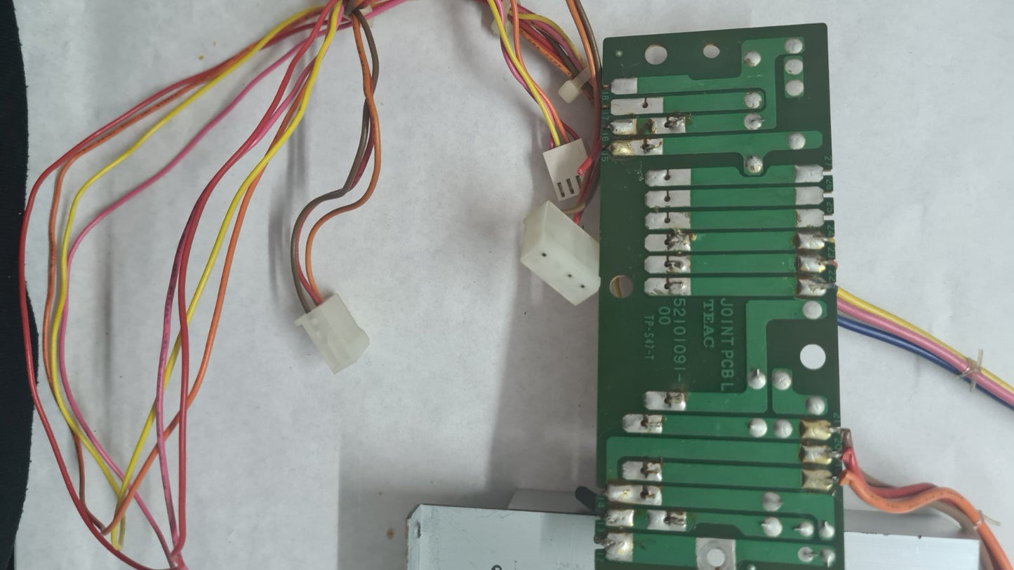 Tascam 48 heatsink with joint pcb 52101091-00 2 transistors