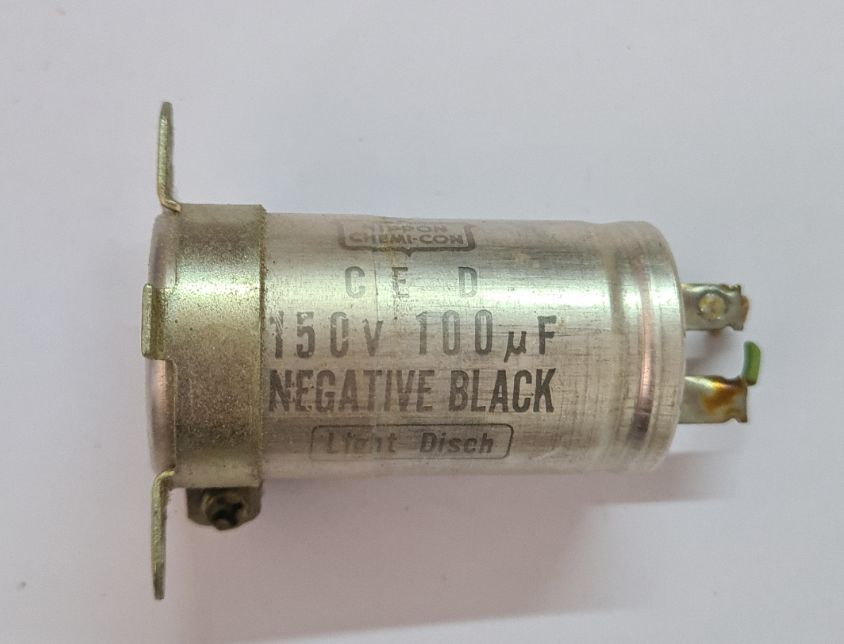 Teac A-4010? Old motor capacitor 100uf 150v