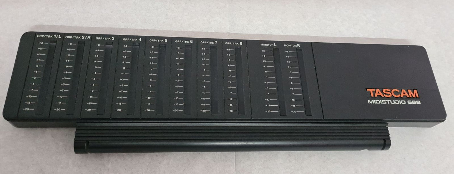 Tascam 688 vu meter panel front and back