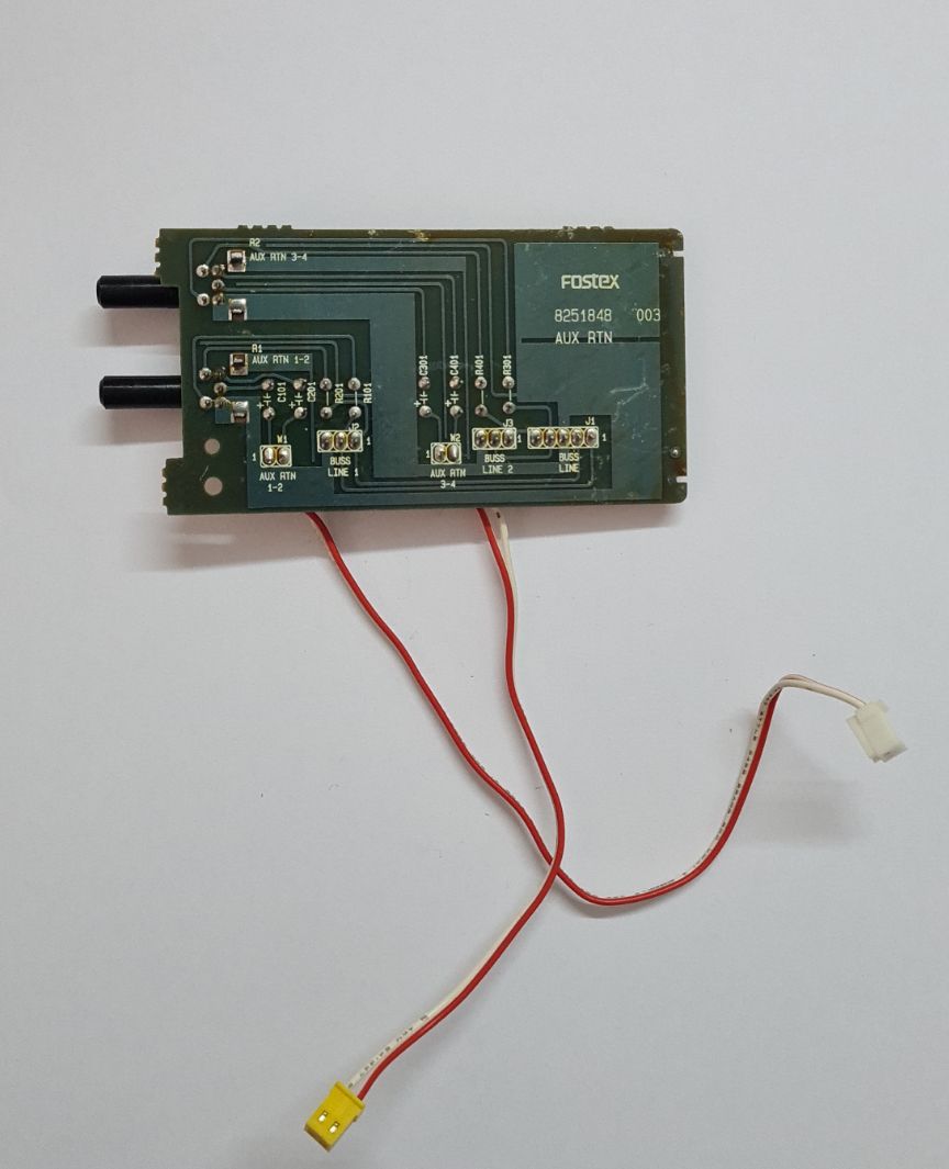 Fostex 2016 line mixer pcb aux return 8251848 003