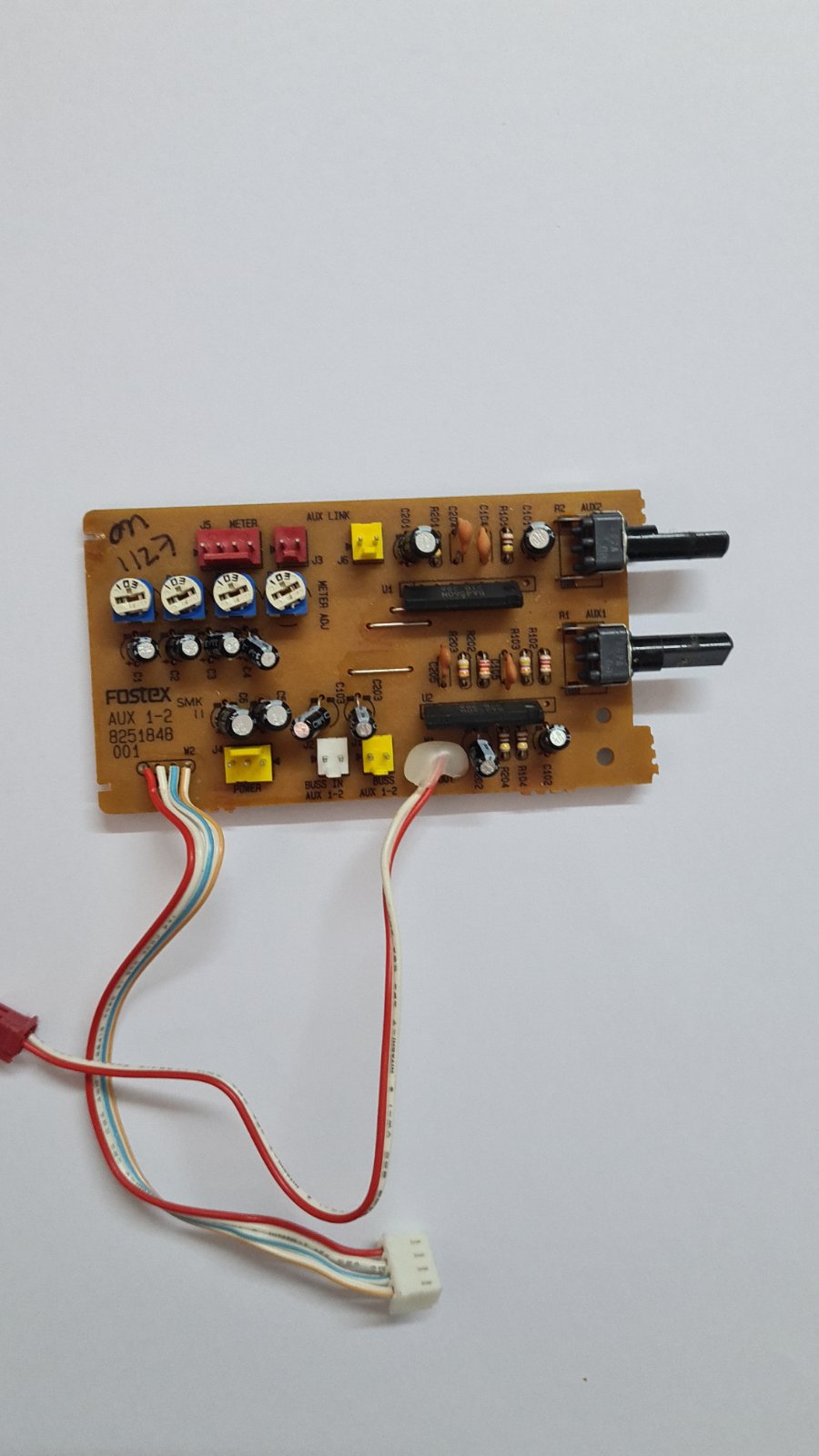 Fostex 2016 line mixer pcb aux 1-2 8251848 001