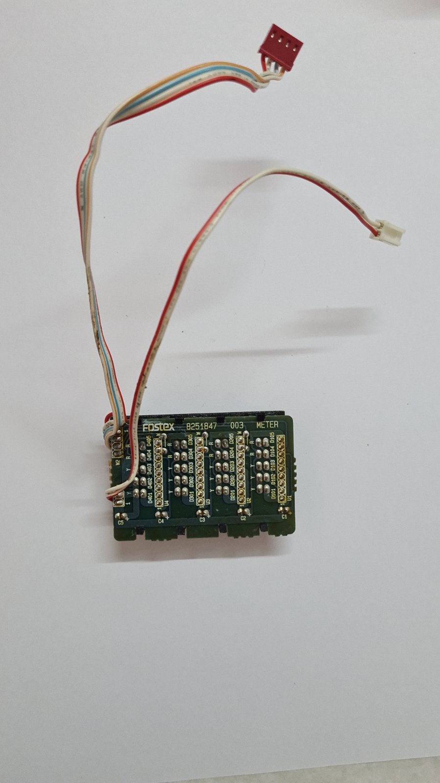 Fostex 2016 line mixer pcb led meter 8251847 003