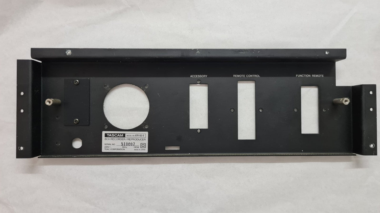 TASCAM ATR-60-8 REAR METAL CONNECTOR PANEL