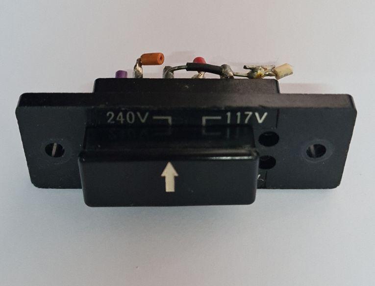 Mains voltage selector switch