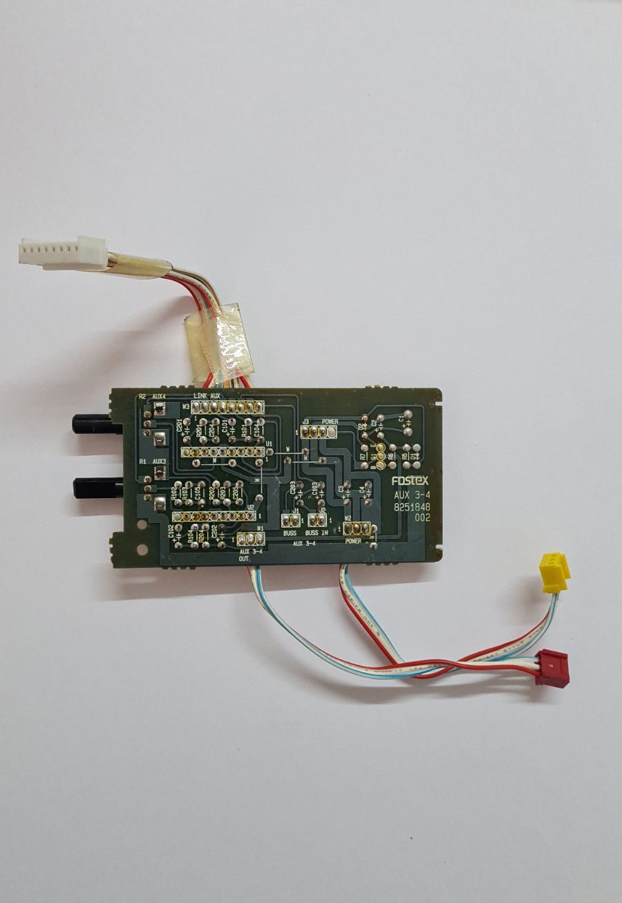Fostex 2016 line mixer pcb aux 3-4 8251848 002