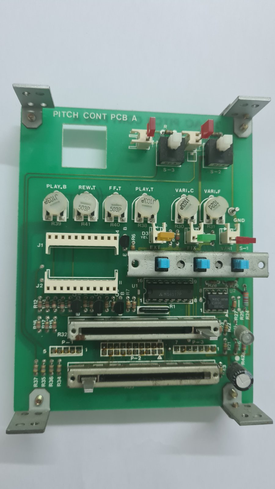 Tascam ATR-60-8 pitch control pcb a 52101612-02