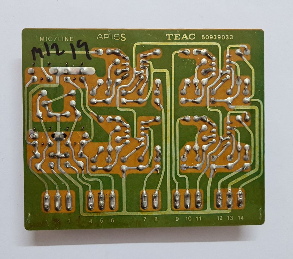 Teac AN-180 pcb part number 50939033 mic line