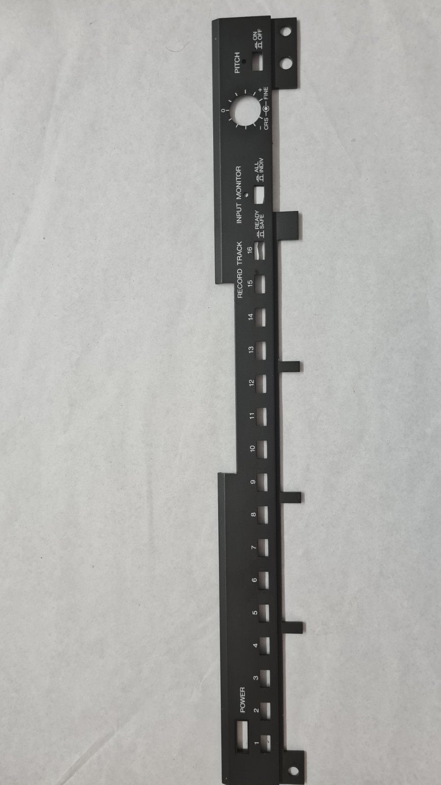 Fostex 16 front track arm and pitch control panel