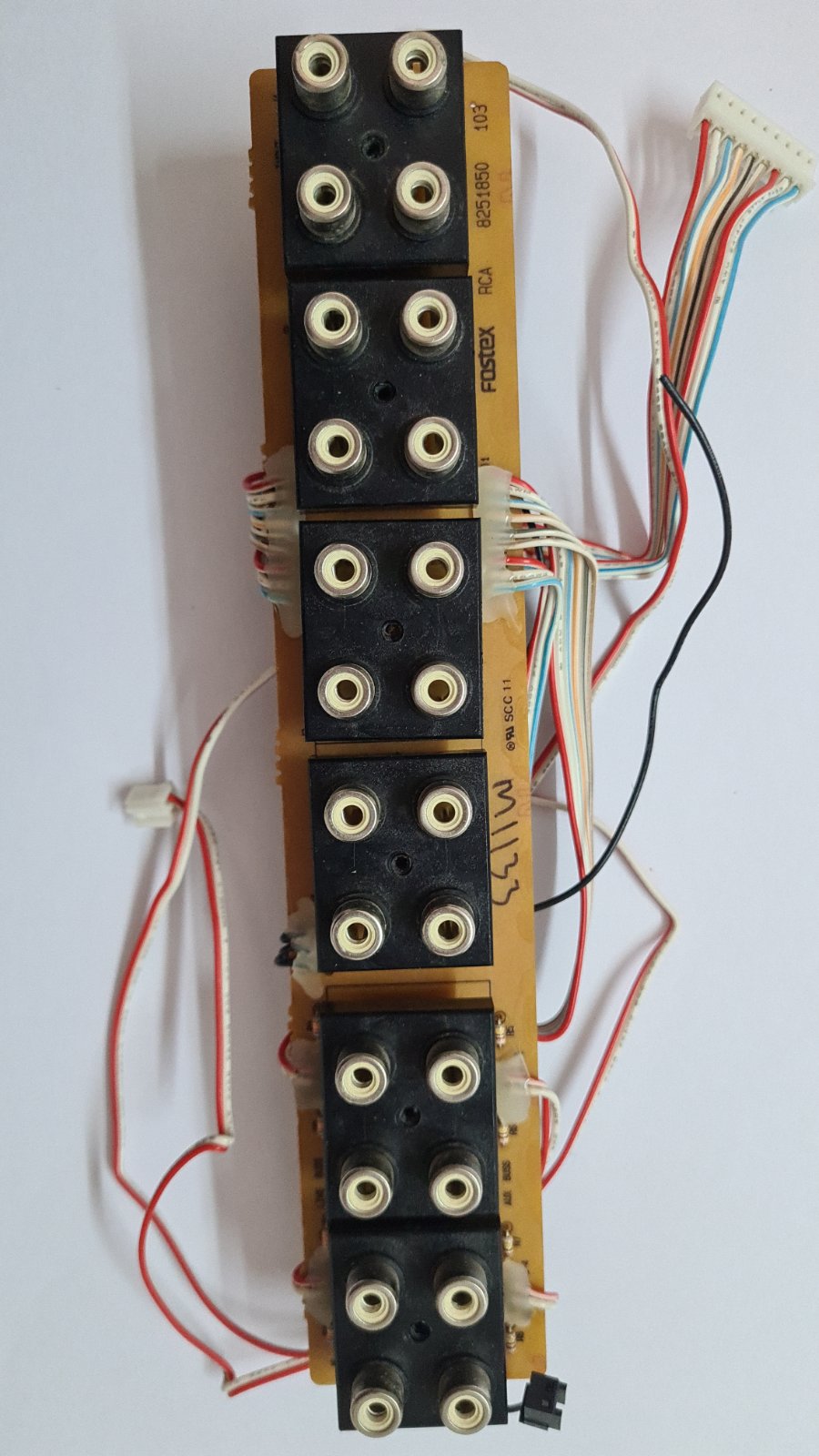 Fostex 2016 line mixer pcb rca 8251850 103