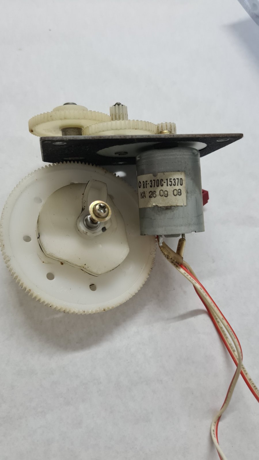 FOSTEX G16S CONTROL GEAR AND MOTOR ASSEMBLY