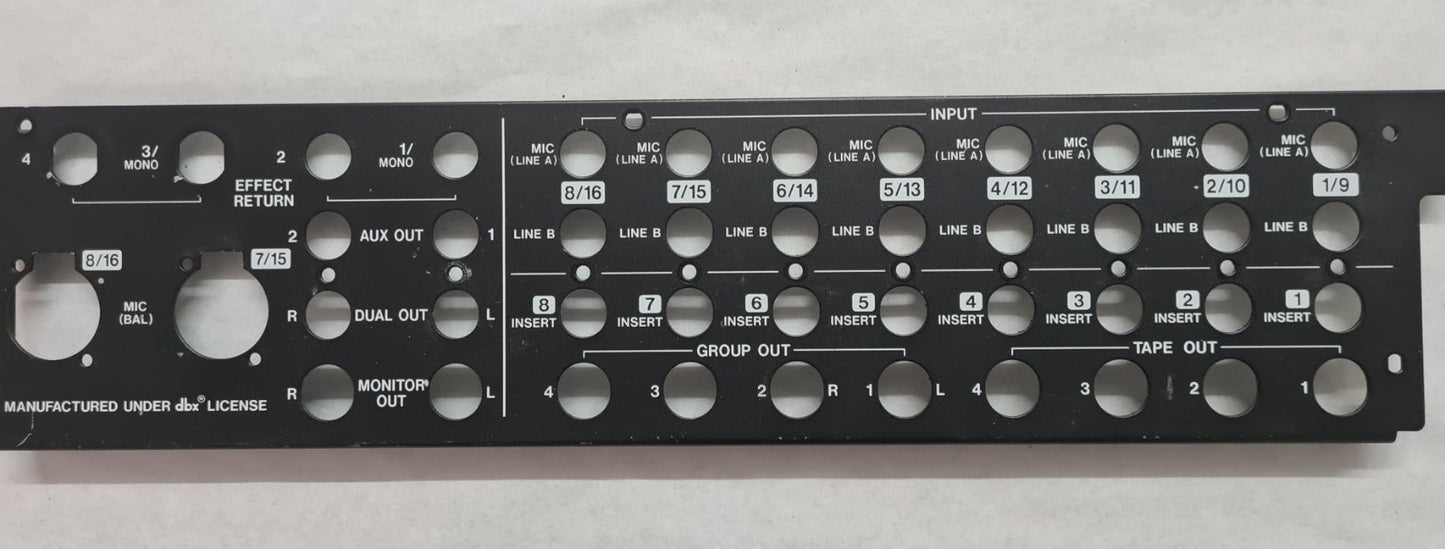Tascam 644 big rear input panel