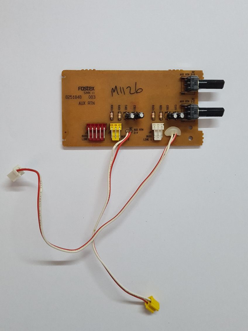 Fostex 2016 line mixer pcb aux return 8251848 003