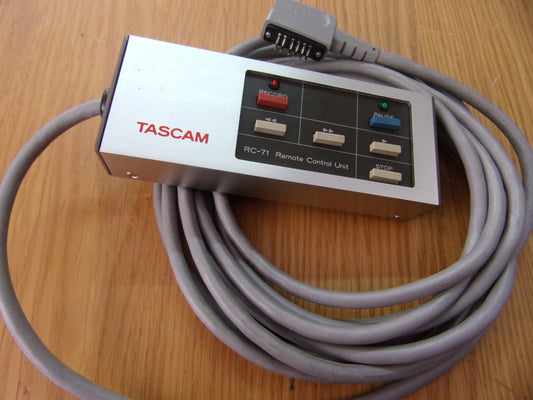Tascam RC-71 remote control  long lead and plug