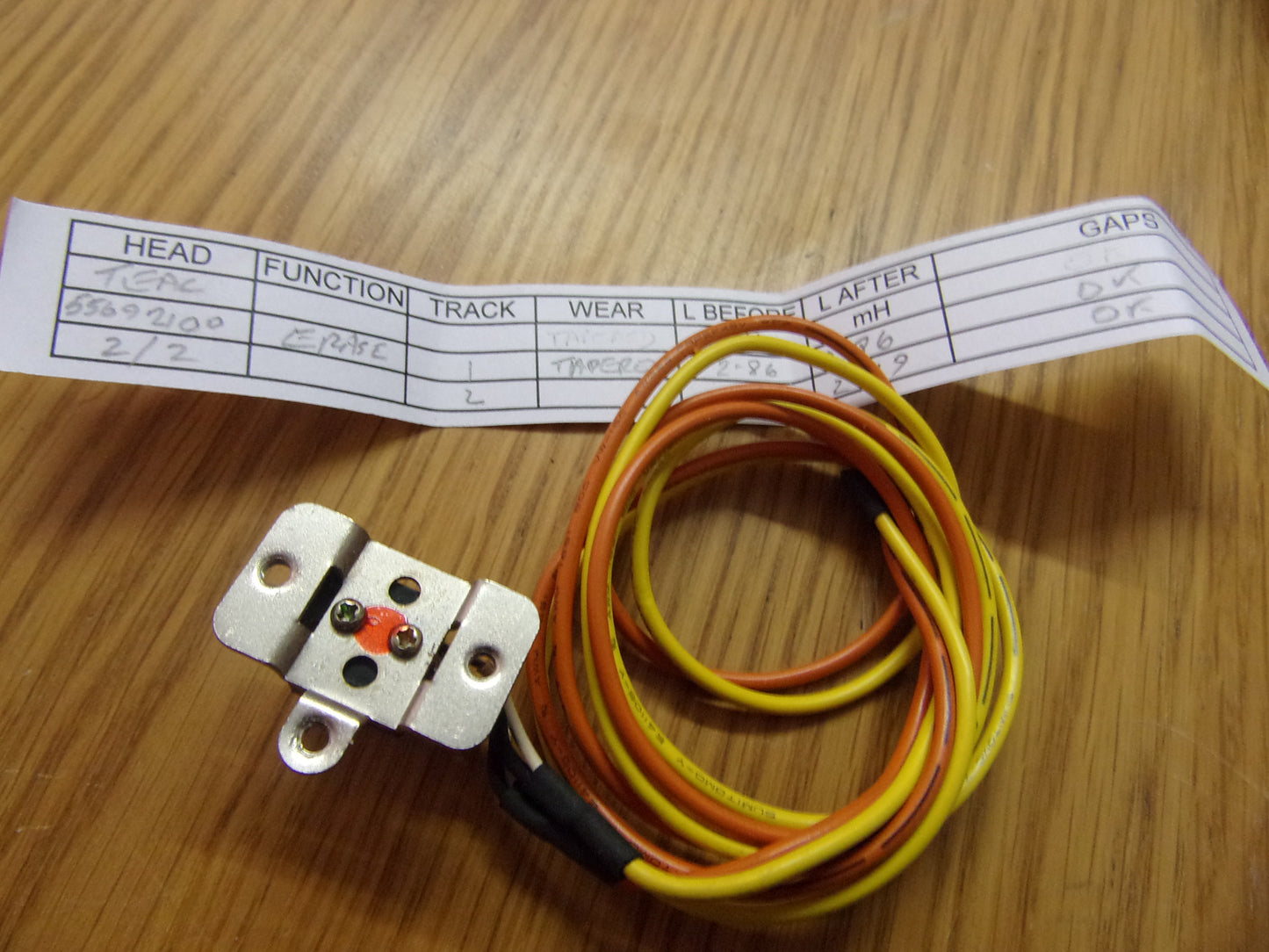 Teac erase head 2 track 22-2 x-3 etc 55692100