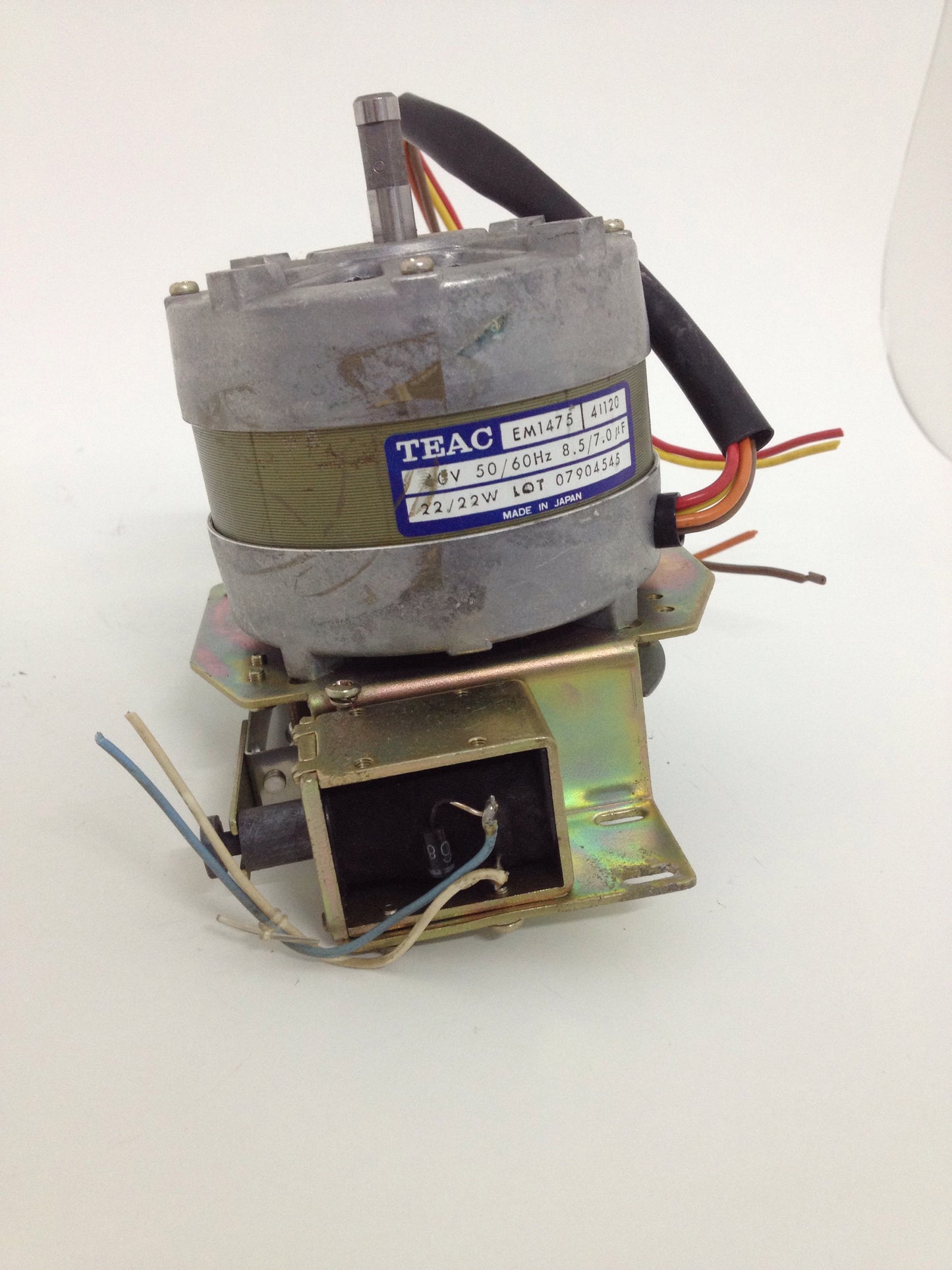 TEAC A3440 reel to reel take up motor EM1475 with solenoid and brake