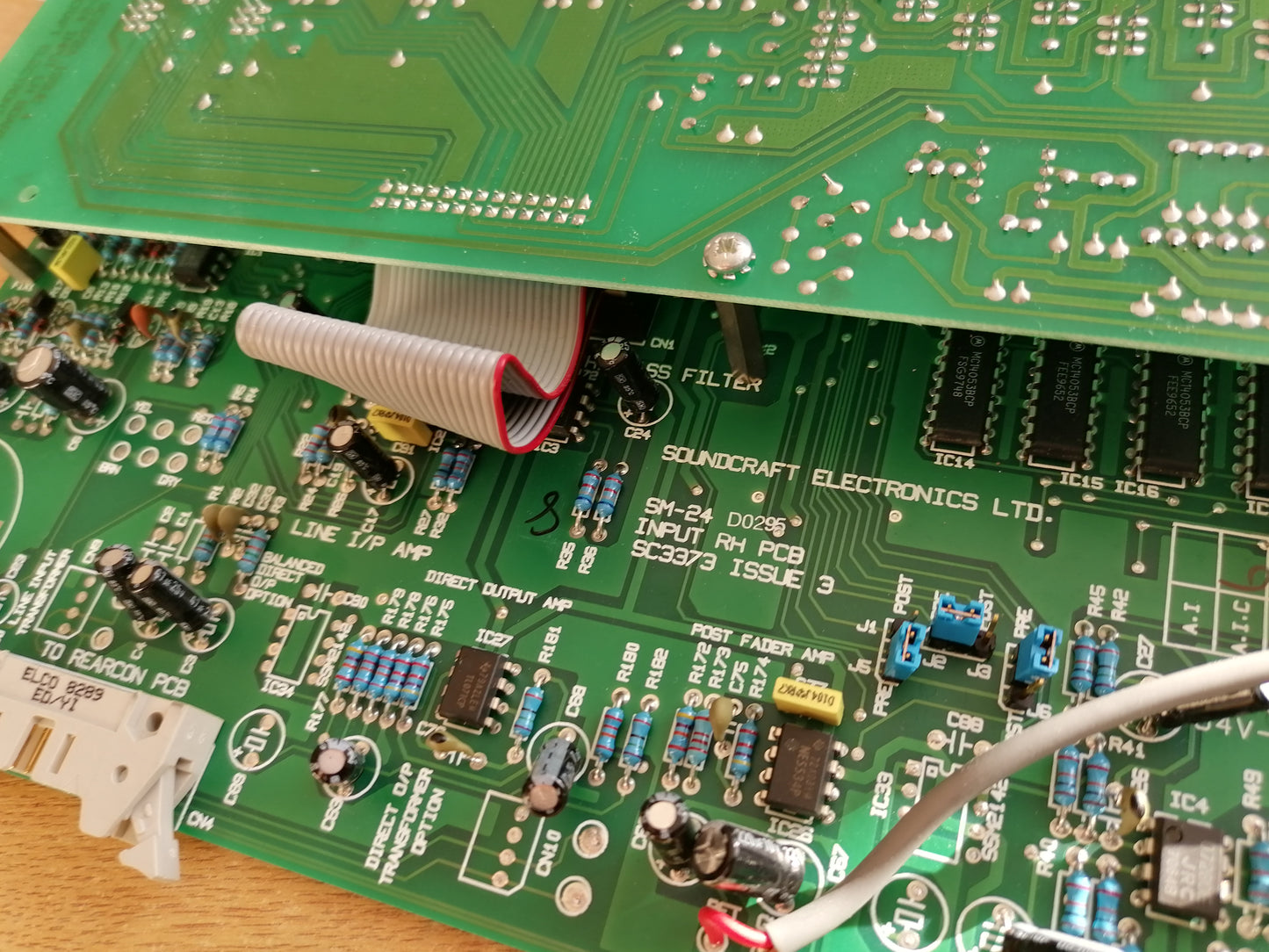 Soundcraft SM-24 input RH PCB SC3373 issue 3 RS5524