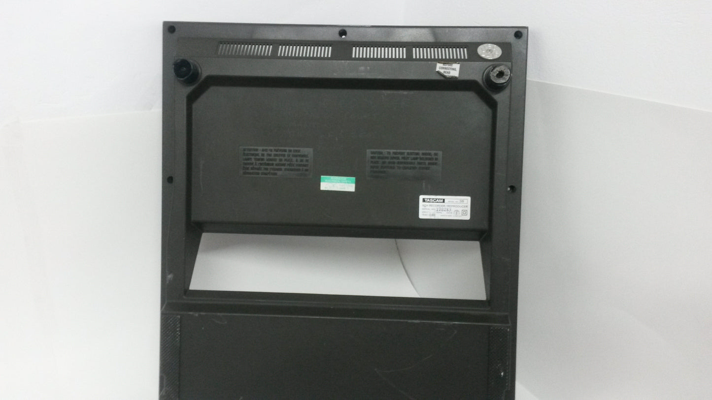 Tascam 38 brown rear plastic panel