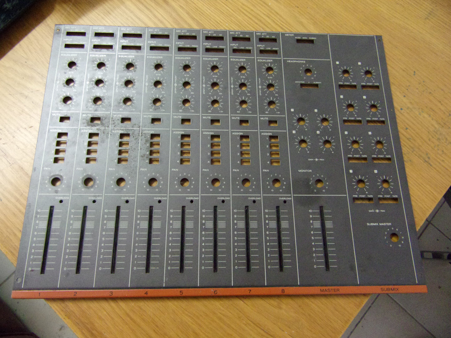 Tascam M-30 main top control panel