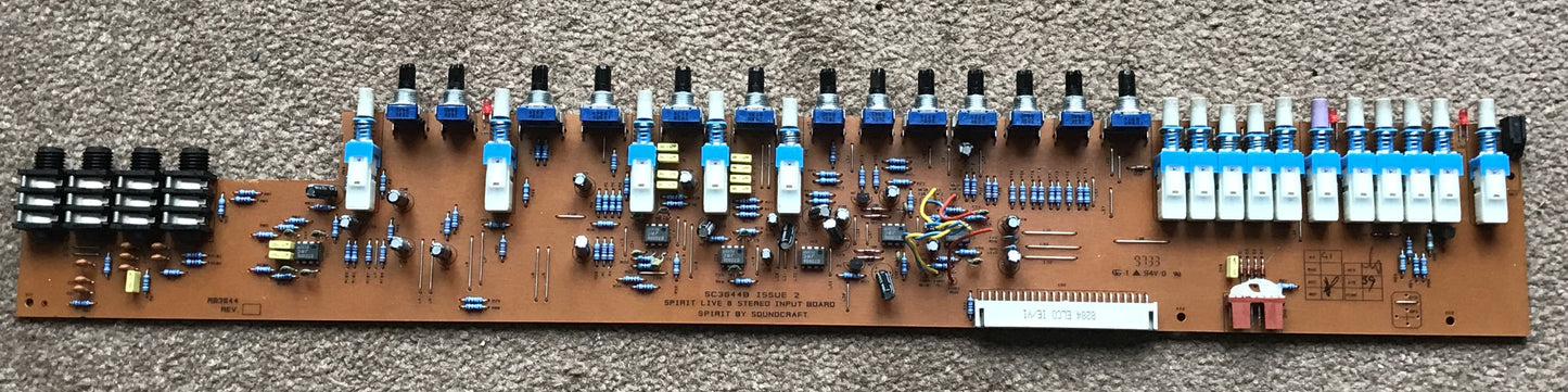 Soundcraft Spirit live 8 Stereo input board SC3644B Issue 2