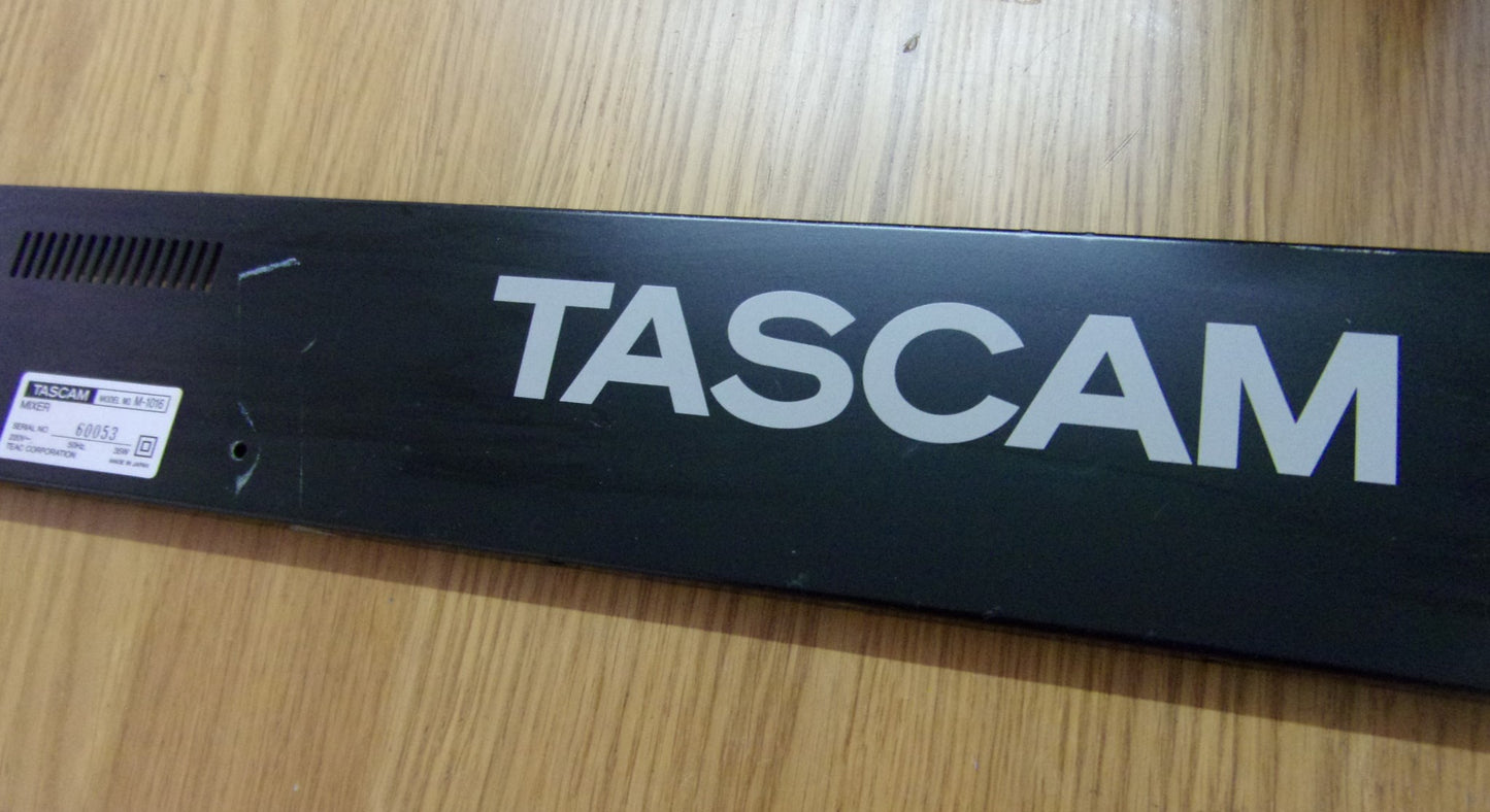 Tascam M-1016 back rear panel
