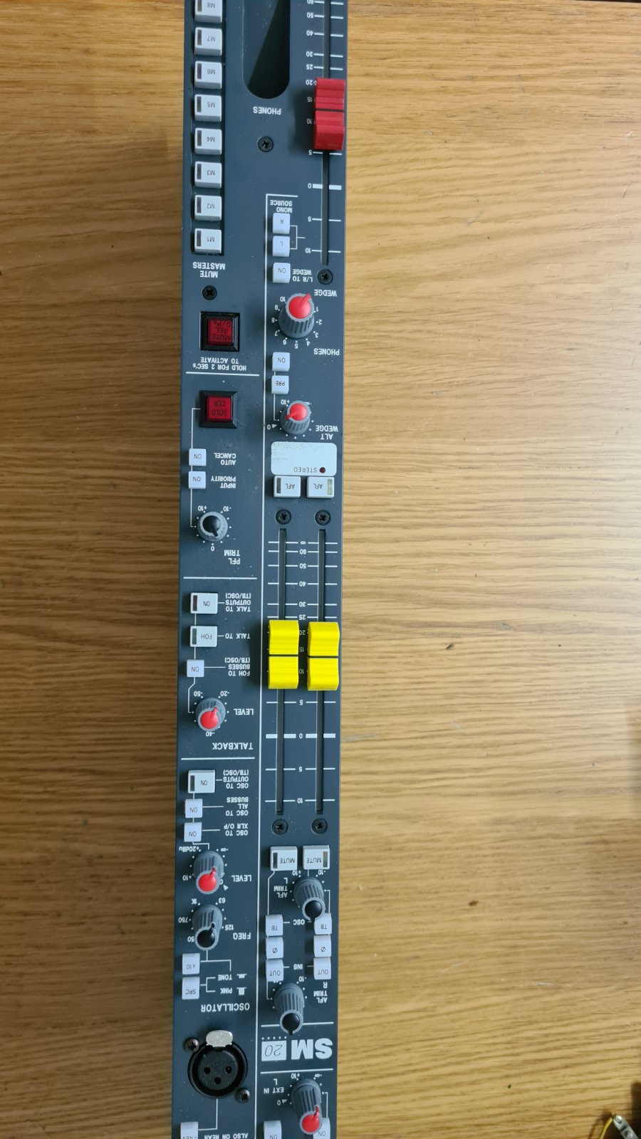 Soundcraft SM-20 complete group and talkback and master pcb SC3911 ISS 5 channel