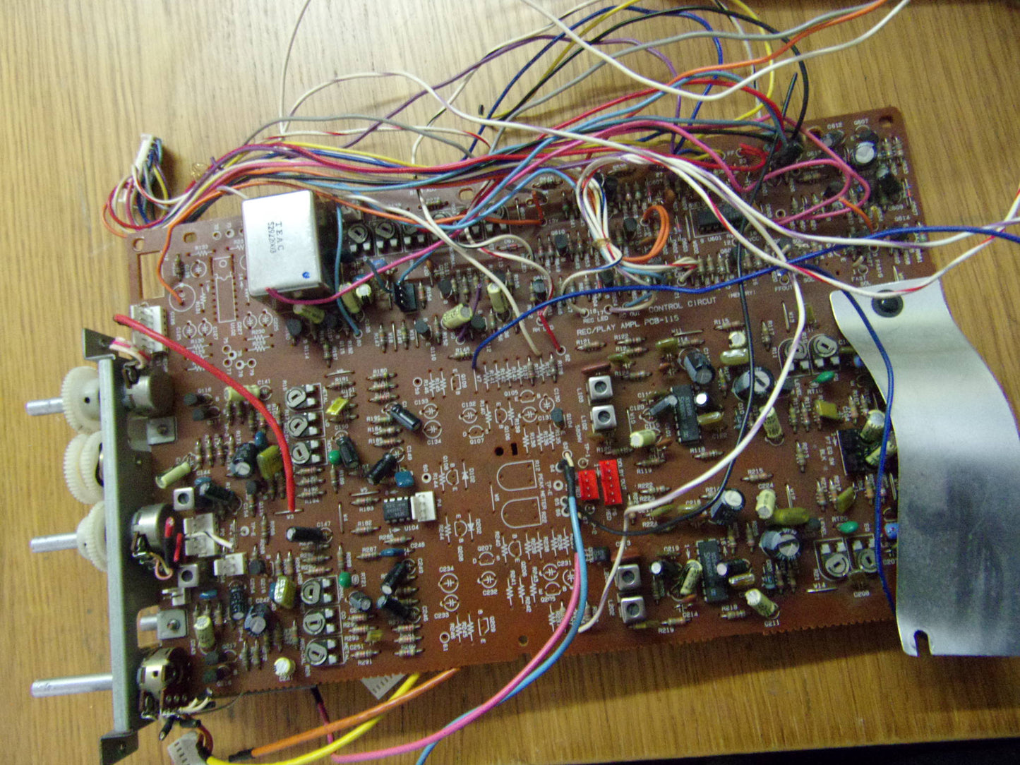 Tascam 122b rec play pcb-115 52100212-01