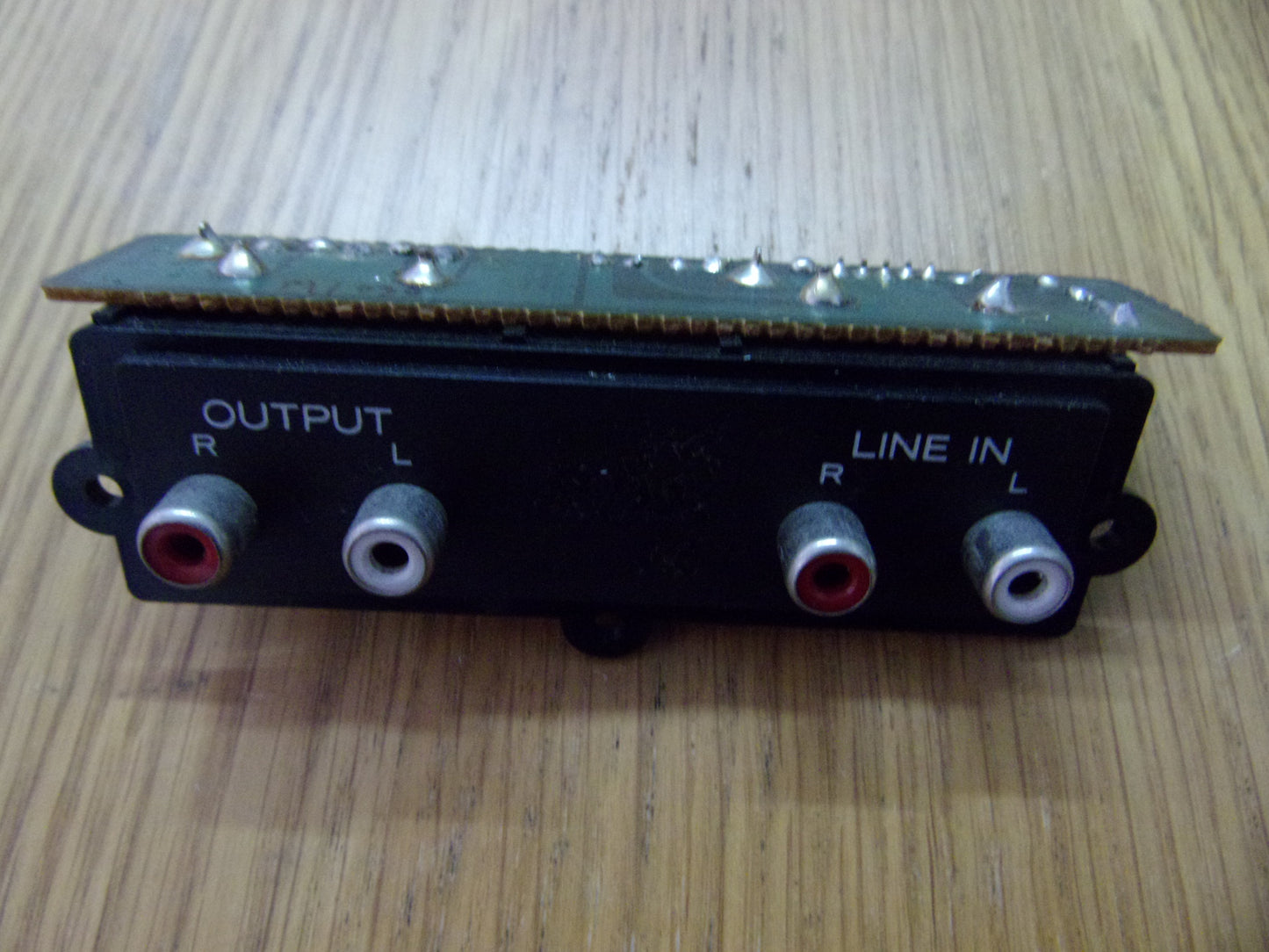 Tascam 122b 4 way phono pcb and panel 52100215-01