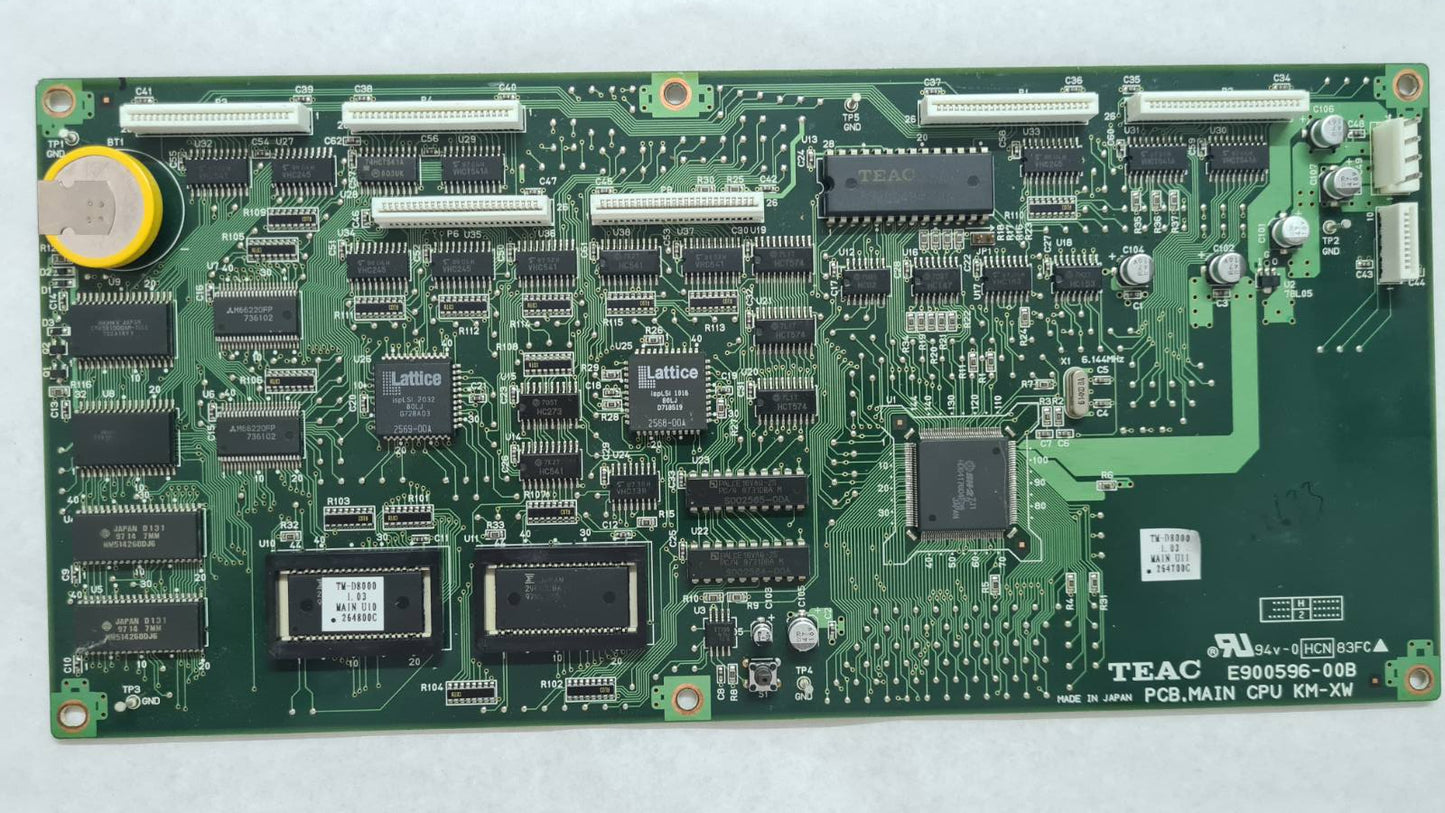 Tascam TM-D8000 pcb main cpu km xw E900596-00B