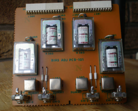 TEAC A-3440 reel to reel relay bias adjust pcb 101 51677470