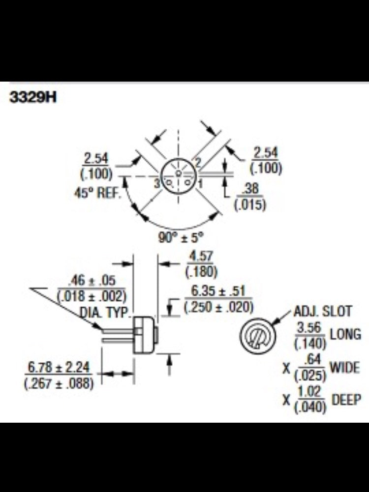 3329H-1-103 Trimmer Potentiometer,Smt ,10K,0.5W(1/2W)10% Bourns