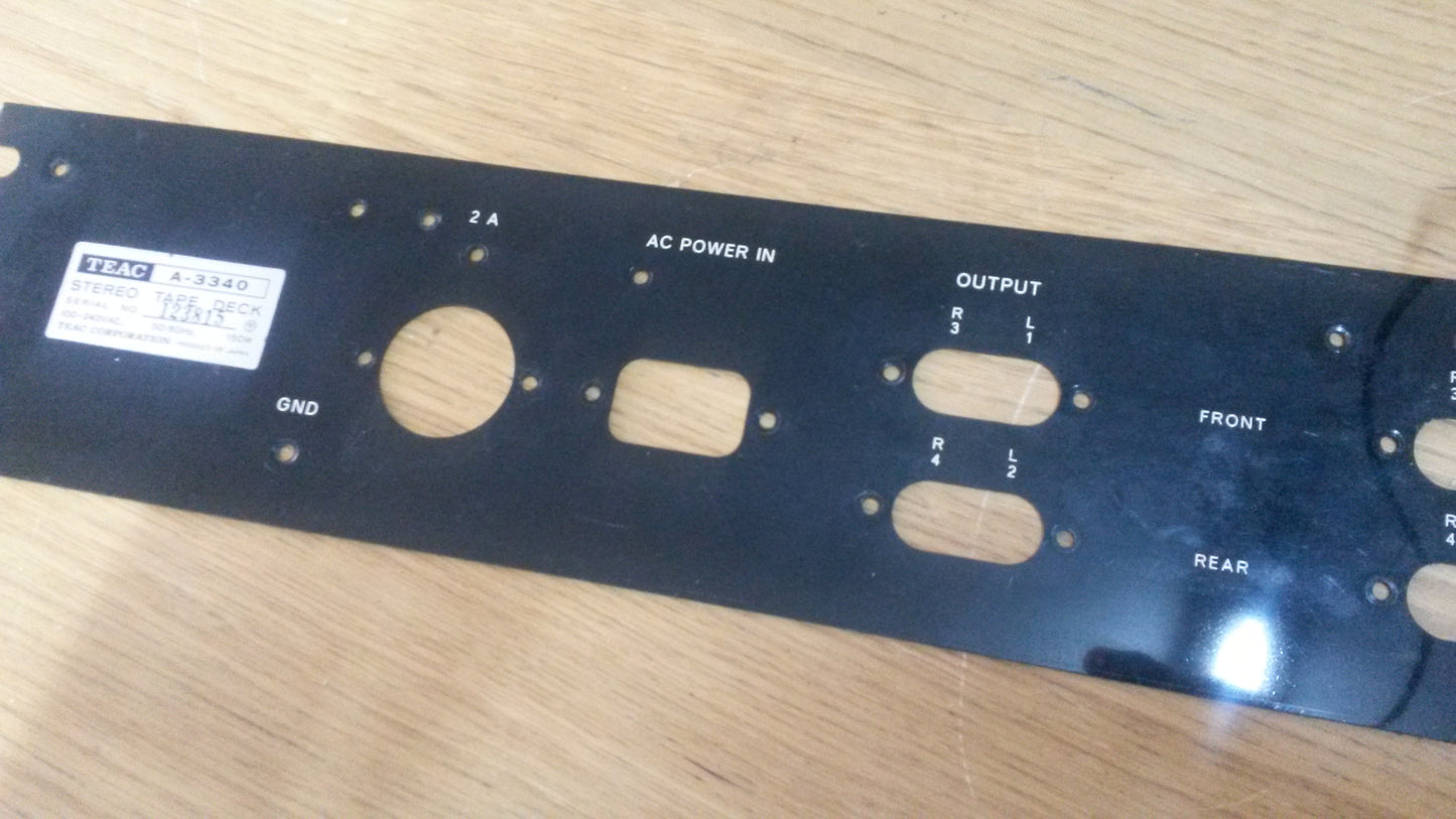 Teac A3340 back panel clean