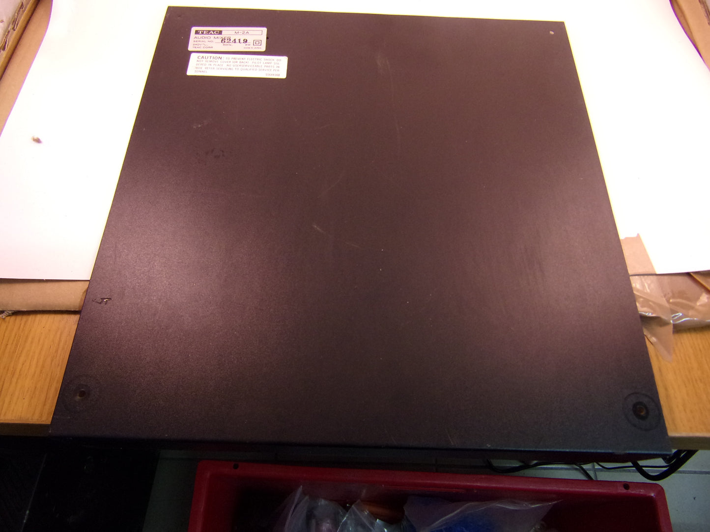 Teac Model 2A mixer base bottom panel