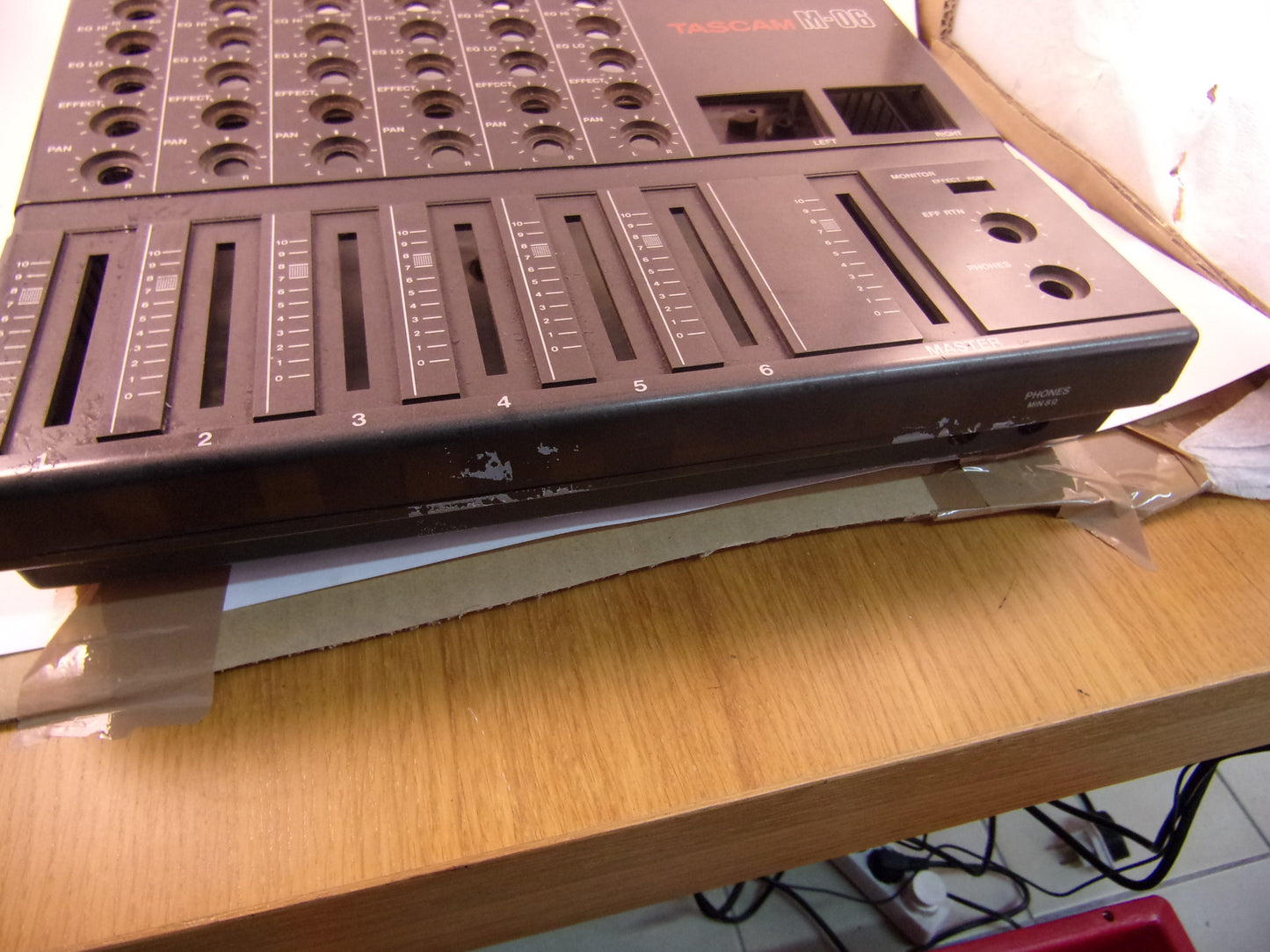Tascam M-06 shell top and bottom