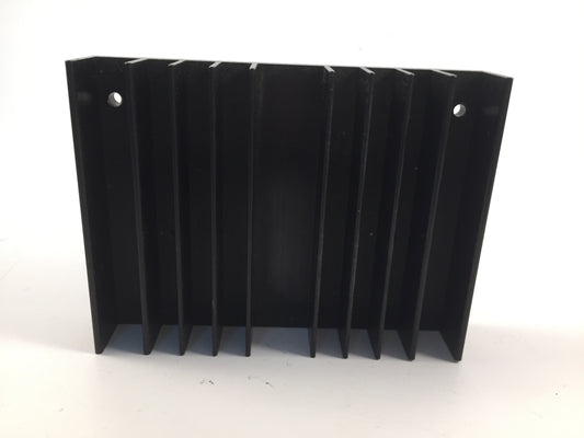 Black anodised heatsink 102x77x21mm